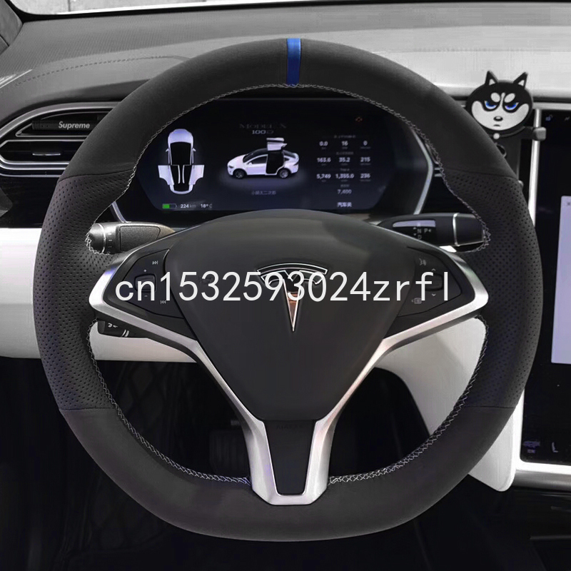 For Tesla Model 3 Model S Model X DIY Black Suede Car Steering Wheel Covers Top Leather
For Tesla Model 3 Model S Model X DIY Black Suede Car Steering Wheel Covers Top Leather