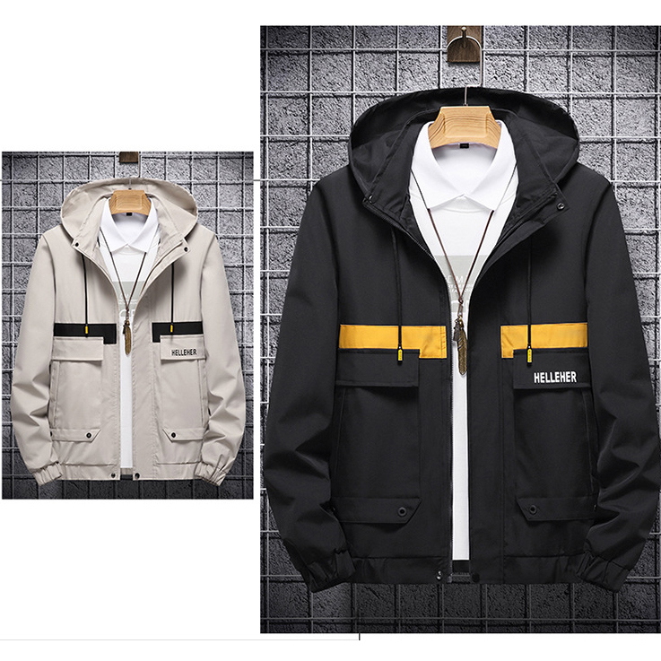 Men Casual Jackets Male Spring Autumn Youth Fashion Loose Thin Hooded Jackets Trendy Comfortable Coats Outerwears 3 Colors, Beige
Men Casual Jackets Male Spring Autumn Youth Fashion Loose Thin Hooded Jackets Trendy Comfortable Coats Outerwears 3 Colors, Beige