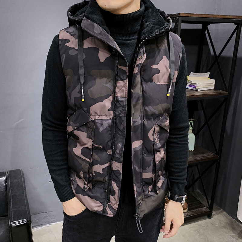 New Autumn Winter Vests Men High Quality Hooded Warm Sleeveless Jackets Camouflage Waistcoat Men's Vest Fashion Casual Coats Big, Black
New Autumn Winter Vests Men High Quality Hooded Warm Sleeveless Jackets Camouflage Waistcoat Men's Vest Fashion Casual Coats Big, Black