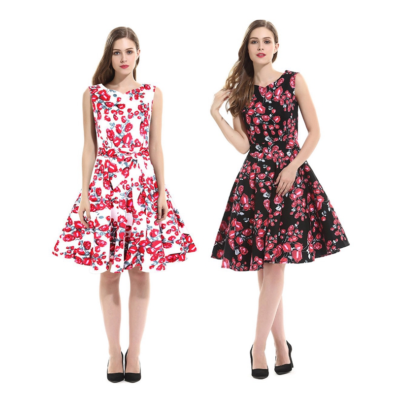 High Quality New Summer Dress Women Sleeveless Print Dress Casual Floral Sexy Slim Sweet, Black
High Quality New Summer Dress Women Sleeveless Print Dress Casual Floral Sexy Slim Sweet, Black