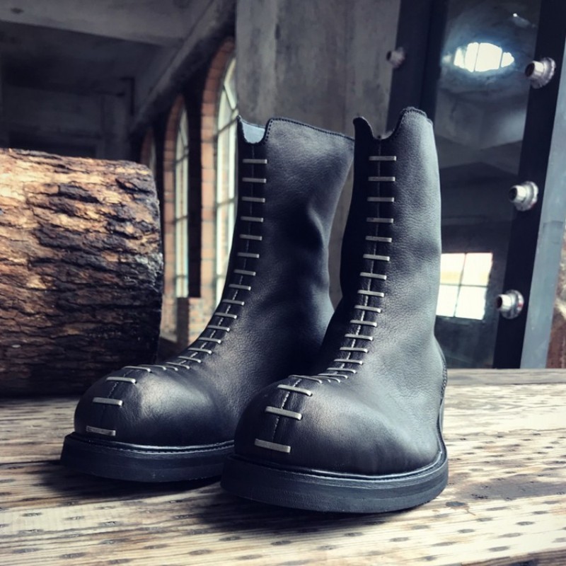 Punk Style Black Boots Men Rivet Vintage Zipper High-Top Shoes Luxury Designer Street Winter Platform Boots Zapatos De Hombre
Punk Style Black Boots Men Rivet Vintage Zipper High-Top Shoes Luxury Designer Street Winter Platform Boots Zapatos De Hombre