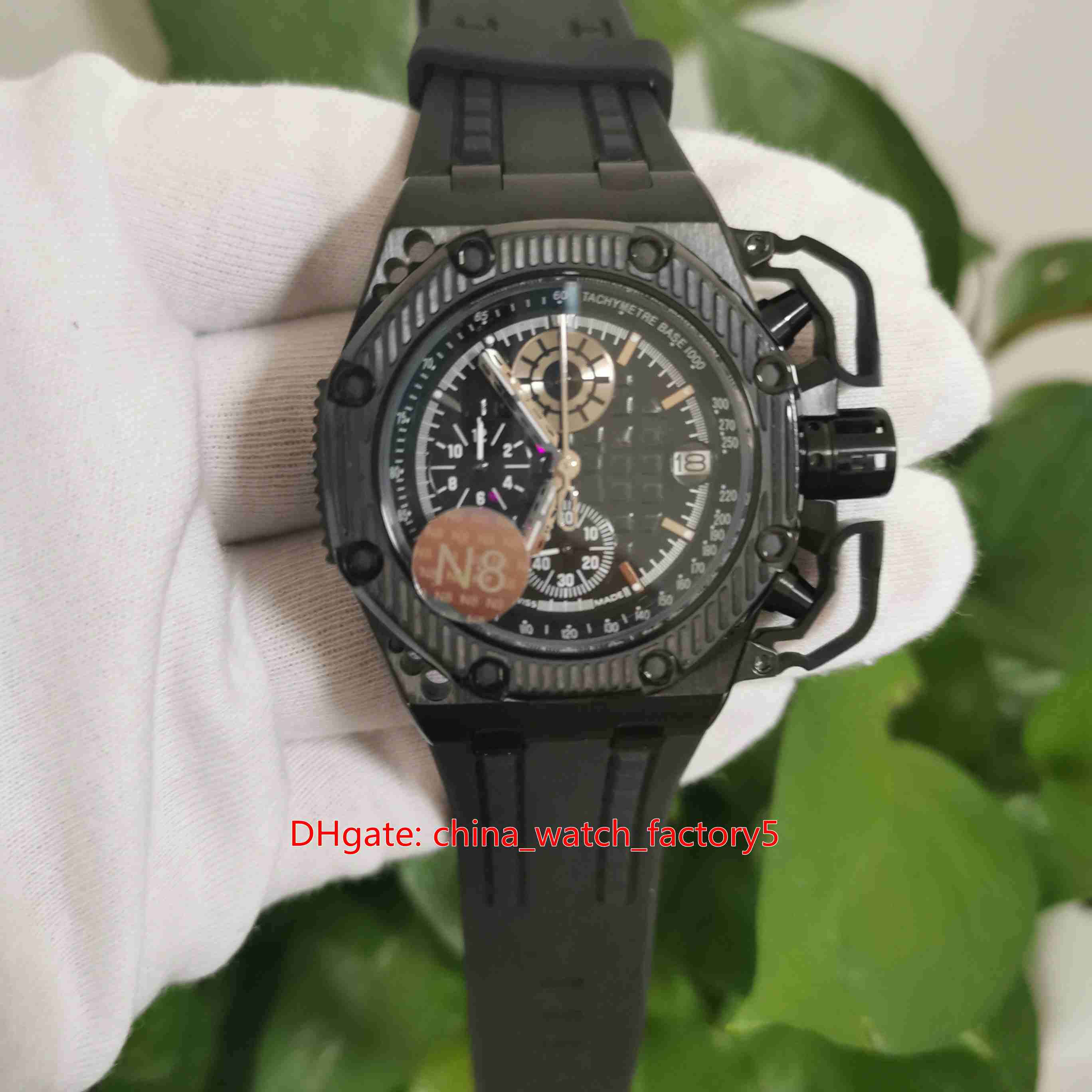 Hot Items Top Quality N8 Factory Classic 42mm Survivor 26165 26165IO.00.A002CA.01 Black VK Quartz Chronograph Workin Mens Watch Watches, No box papers
Hot Items Top Quality N8 Factory Classic 42mm Survivor 26165 26165IO.00.A002CA.01 Black VK Quartz Chronograph Workin Mens Watch Watches, No box papers