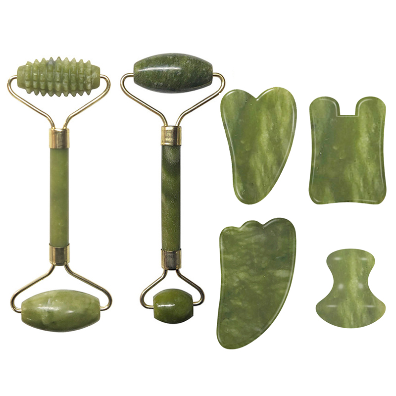 Natural Jade Roller Face Massager Real Stone Gouache Scraper Facial Massager Jade Roller Guasha Massage Board Drop Shipping
Natural Jade Roller Face Massager Real Stone Gouache Scraper Facial Massager Jade Roller Guasha Massage Board Drop Shipping