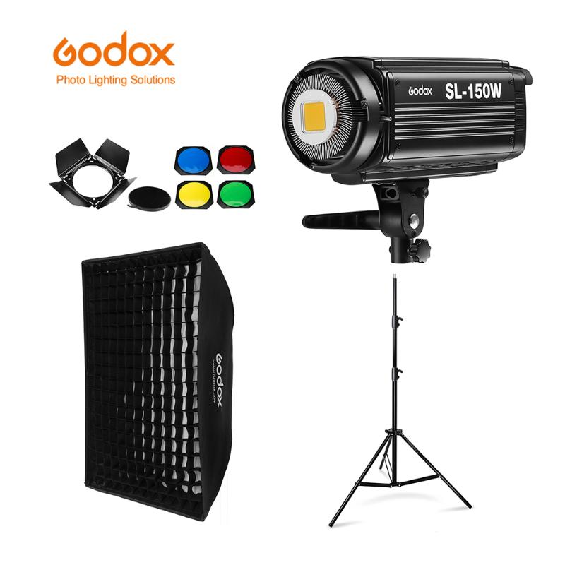 Godox SL-150W SL150W 5600K White Version LCD Panel Continuous LED Video Light + 70x100cm softbox + 2.8m Light Stand Barn Door
Godox SL-150W SL150W 5600K White Version LCD Panel Continuous LED Video Light + 70x100cm softbox + 2.8m Light Stand Barn Door