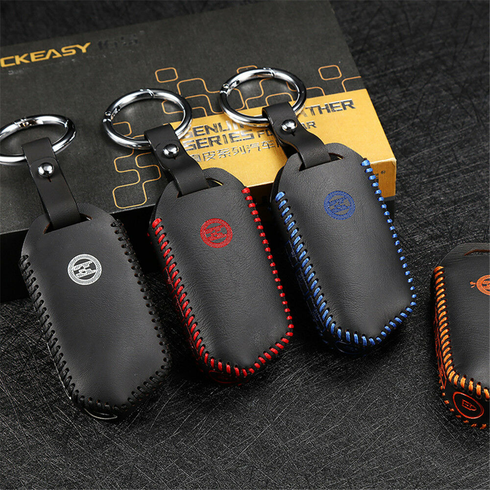 Car Key bag case for kia stinger 2018 2019 4 button leather key cover key2y