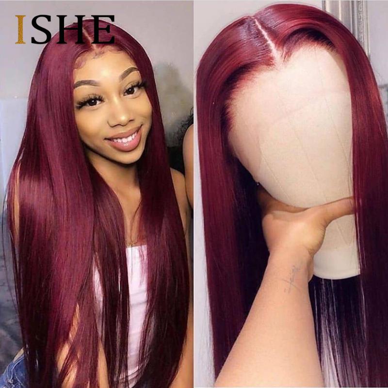 Burgundy 99J T Part HD Lace Front Human Hair Wigs With Baby Hair Straight Pre Plucked Hairline Wig Brazilian Remy Wigs 150%, As pic
Burgundy 99J T Part HD Lace Front Human Hair Wigs With Baby Hair Straight Pre Plucked Hairline Wig Brazilian Remy Wigs 150%, As pic