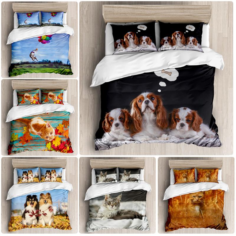 3D printing cute pet series duvet cover animal cat dog pattern bedding cover with pillow single bed quilt, Bbw-13
3D printing cute pet series duvet cover animal cat dog pattern bedding cover with pillow single bed quilt, Bbw-13