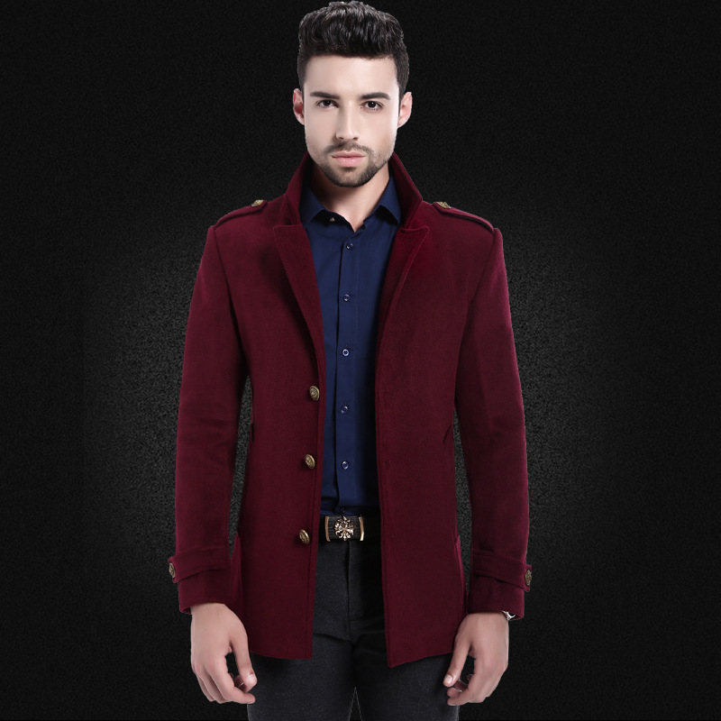 Cockscomb Brand 2020 New Autumn Collection Wool Trench Coats Men Turn Down Collar Single Breasted Woolen Winter Outerwear, Black
Cockscomb Brand 2020 New Autumn Collection Wool Trench Coats Men Turn Down Collar Single Breasted Woolen Winter Outerwear, Black