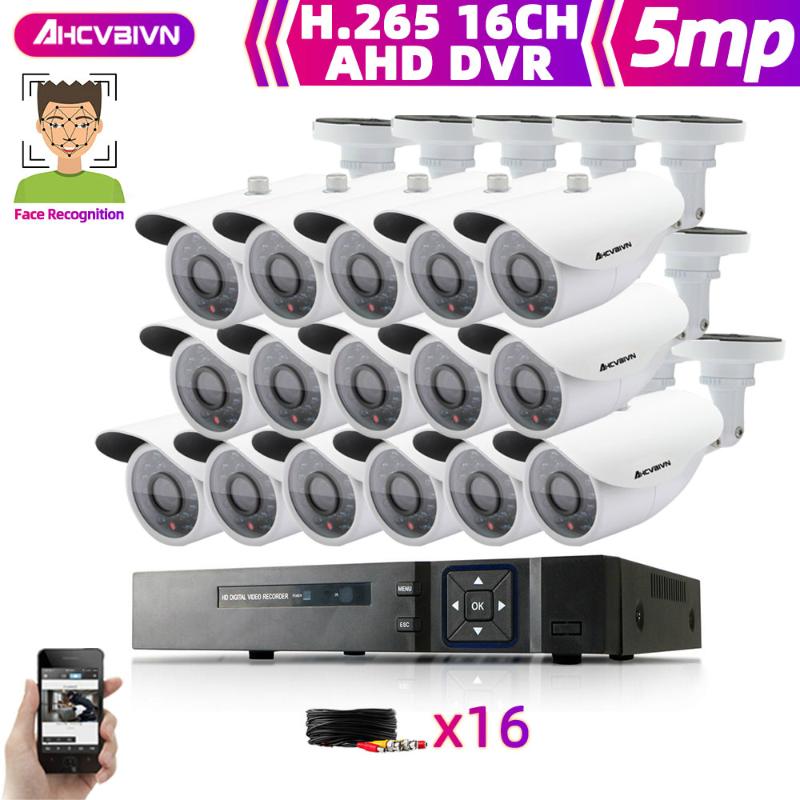 H.265 Outdoor Waterproof Video Surveillance Security Camera Kits System HD CCTV DVR 16PCS 5MP IR AHD Surveillance Cameras Set
H.265 Outdoor Waterproof Video Surveillance Security Camera Kits System HD CCTV DVR 16PCS 5MP IR AHD Surveillance Cameras Set