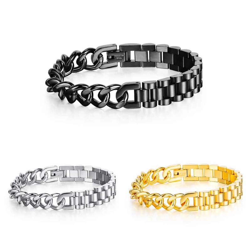 FATE LOVE Chain Link Metal Stainless steel Men Man Bracelet & Bangles Black Gold Color High quality Fashion Male Jewelry
FATE LOVE Chain Link Metal Stainless steel Men Man Bracelet & Bangles Black Gold Color High quality Fashion Male Jewelry