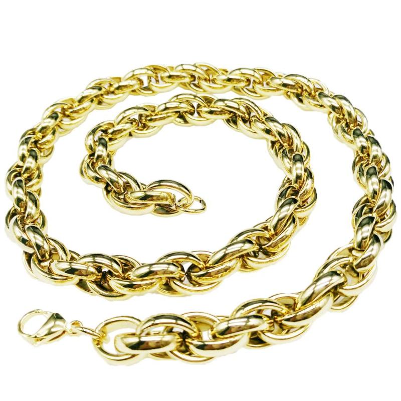 Tisnium Fashion Men's Women's Stainless Steel Chain Necklace Bracelet 9mm Gold Silver Color Choker Link Hip-hop Style Jewelry 
Tisnium Fashion Men's Women's Stainless Steel Chain Necklace Bracelet 9mm Gold Silver Color Choker Link Hip-hop Style Jewelry