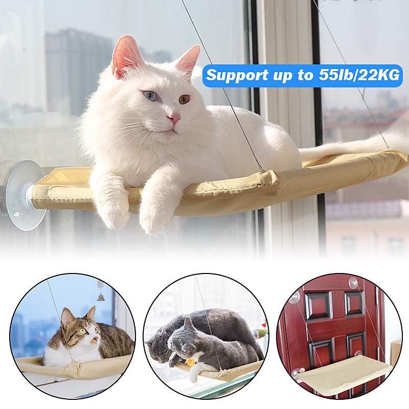Pet Hanging Bed Cat Beds Sucker Window Mounted Perch Cat Hammock Wood Shelf Seat Pet Climbing Toys Supports up to 20kg
Pet Hanging Bed Cat Beds Sucker Window Mounted Perch Cat Hammock Wood Shelf Seat Pet Climbing Toys Supports up to 20kg