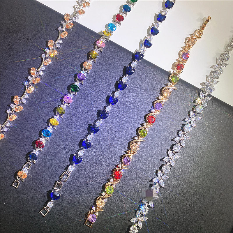Wholesale 12pcs/Lot Mixed Designs Trendy Female Multicolored Zircon Charm Bracelet Wedding Bracelets for Women Fashion Jewerly
Wholesale 12pcs/Lot Mixed Designs Trendy Female Multicolored Zircon Charm Bracelet Wedding Bracelets for Women Fashion Jewerly