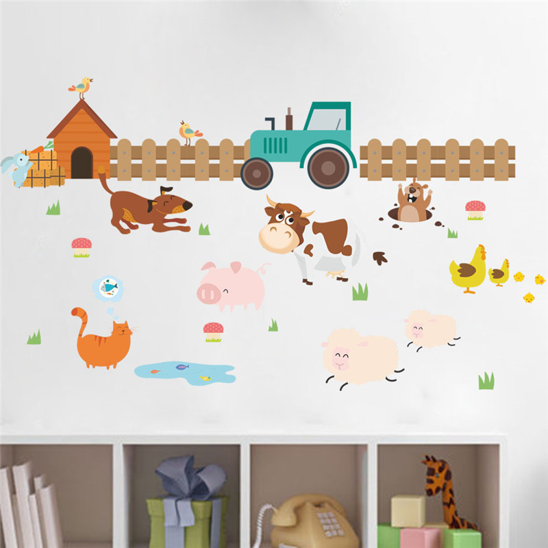 Farm Animals dog Fence Wall stickers For Kids Rooms home decoration Nursery Room Decor Mural Poster Wall Decals
Farm Animals dog Fence Wall stickers For Kids Rooms home decoration Nursery Room Decor Mural Poster Wall Decals