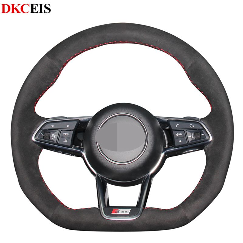 DIY Hand-stitched Black Soft Suede Car Steering Wheel Cover for Audi TT RS 2016-2019 R8 (4S) TT (8S) 2014-2019 TTS 2014-2019
DIY Hand-stitched Black Soft Suede Car Steering Wheel Cover for Audi TT RS 2016-2019 R8 (4S) TT (8S) 2014-2019 TTS 2014-2019