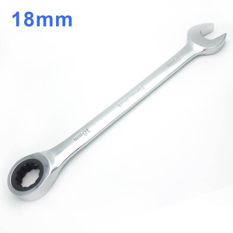 18mm Ratchet Spanner Combination Wrench A Set of Keys Skate Ring Wrench Ratchet Handle
18mm Ratchet Spanner Combination Wrench A Set of Keys Skate Ring Wrench Ratchet Handle