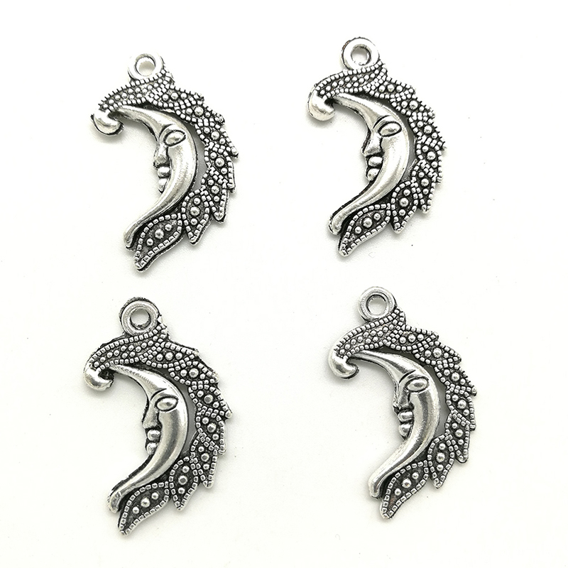 Lot 100pcs God Moon Face Alloy Charms Pendants Retro Jewelry Making DIY Keychain Ancient Silver Pendant For Bracelet Earrings 28x17mm
Lot 100pcs God Moon Face Alloy Charms Pendants Retro Jewelry Making DIY Keychain Ancient Silver Pendant For Bracelet Earrings 28x17mm