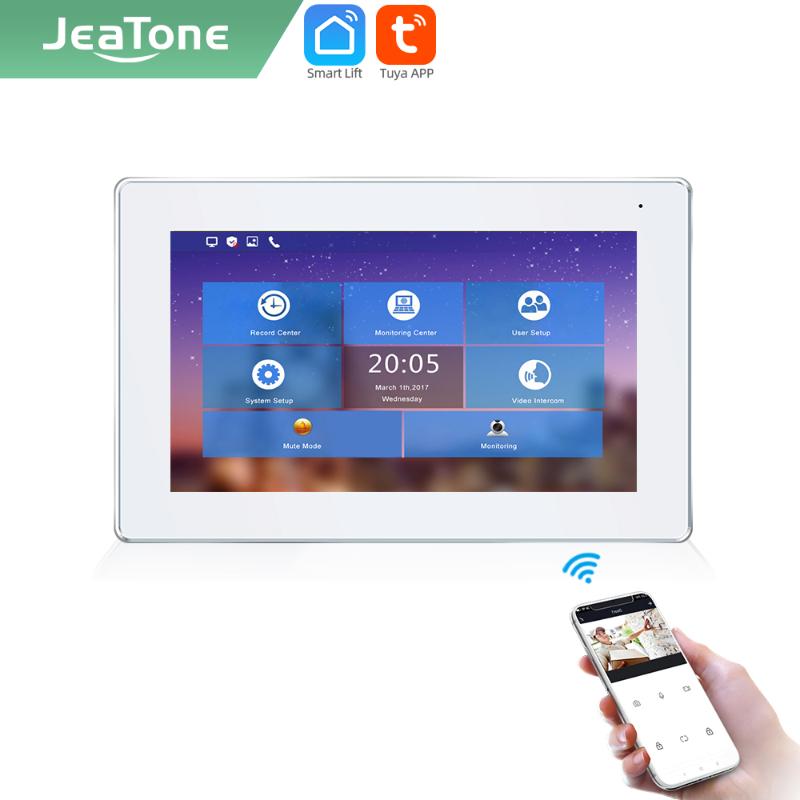 Jeatone Tuya smart 7 inch indoor Monitor Screen single for home WIFI Video intercom entry system AHD resolution frame 87721
Jeatone Tuya smart 7 inch indoor Monitor Screen single for home WIFI Video intercom entry system AHD resolution frame 87721