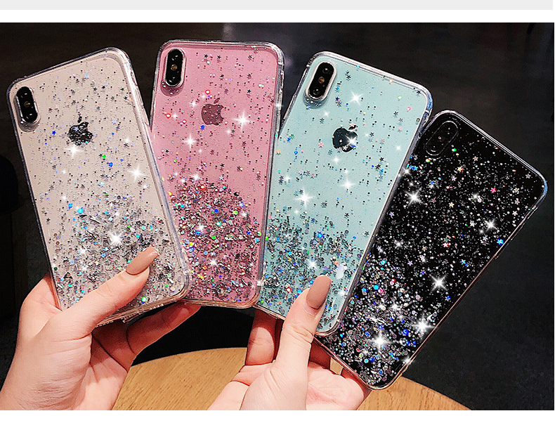 For Iphone 11 Pro Max XR XS Max X 8 7 6 Plus Glitter Star Starry Soft TPU Case Bling Shell Cover Clear Transparent Fashion Luxury Skin Gel, Mix colors
For Iphone 11 Pro Max XR XS Max X 8 7 6 Plus Glitter Star Starry Soft TPU Case Bling Shell Cover Clear Transparent Fashion Luxury Skin Gel, Mix colors