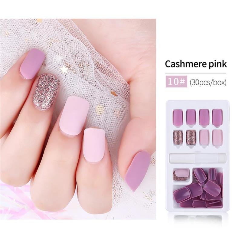 30PCS Press on Nails Reusable Acrylic Fake Nails French Ballerina Full Cover False Nail DIY Stick On Art 19 Colors, 03
30PCS Press on Nails Reusable Acrylic Fake Nails French Ballerina Full Cover False Nail DIY Stick On Art 19 Colors, 03