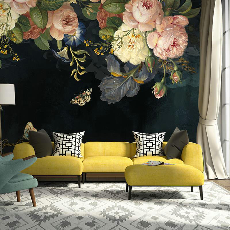 Custom 3D Wallpaper Silk Cloth Waterproof Canvas Murals Wall Painting Pastoral Floral Flower Oil Painting Black Mural Wallpaper
Custom 3D Wallpaper Silk Cloth Waterproof Canvas Murals Wall Painting Pastoral Floral Flower Oil Painting Black Mural Wallpaper