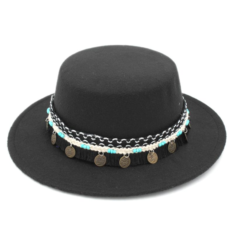 Mistdawn Women Boater Sailor Hat Pork Pie Hat Flat Stiff Brim Bowler Fedora Cap Bradied Ribbon, Black
Mistdawn Women Boater Sailor Hat Pork Pie Hat Flat Stiff Brim Bowler Fedora Cap Bradied Ribbon, Black