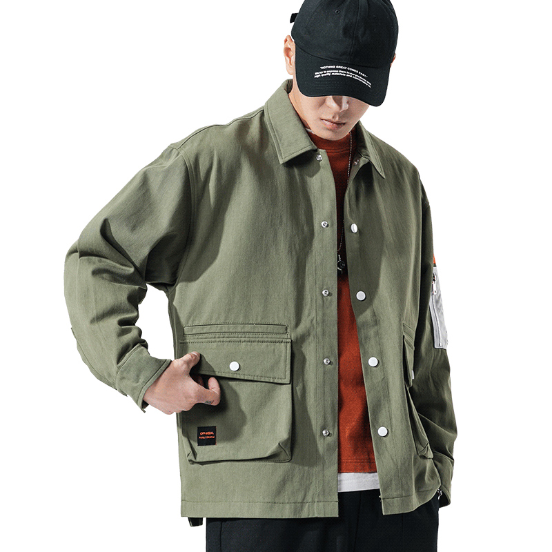 ZhuZunZhe 2020 Trend Fashion Casual Loose Jacket Zipper Multi-Pocket Men's Long-Sleeved Jacket Popular All-Match Fashionable, Black
ZhuZunZhe 2020 Trend Fashion Casual Loose Jacket Zipper Multi-Pocket Men's Long-Sleeved Jacket Popular All-Match Fashionable, Black