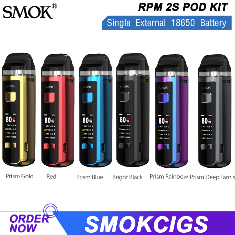 SMOK RPM 2S KIT Powered By Single 18650 Battery 80W Mod with RPM 2 POD & RPM POD Cartridge 0.16ohm Mesh Coil Authentic, Multi=leave us message
SMOK RPM 2S KIT Powered By Single 18650 Battery 80W Mod with RPM 2 POD & RPM POD Cartridge 0.16ohm Mesh Coil Authentic, Multi=leave us message
