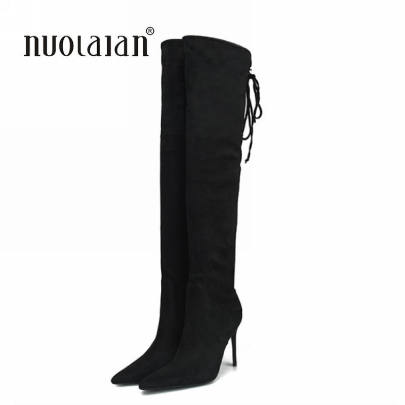 2020 Women Boots Sexy Fashion Over the Knee Boots Sexy Stiletto High Heels Thigh High Winter Woman Shoes Black size 35-42, Gcx10 black
2020 Women Boots Sexy Fashion Over the Knee Boots Sexy Stiletto High Heels Thigh High Winter Woman Shoes Black size 35-42, Gcx10 black