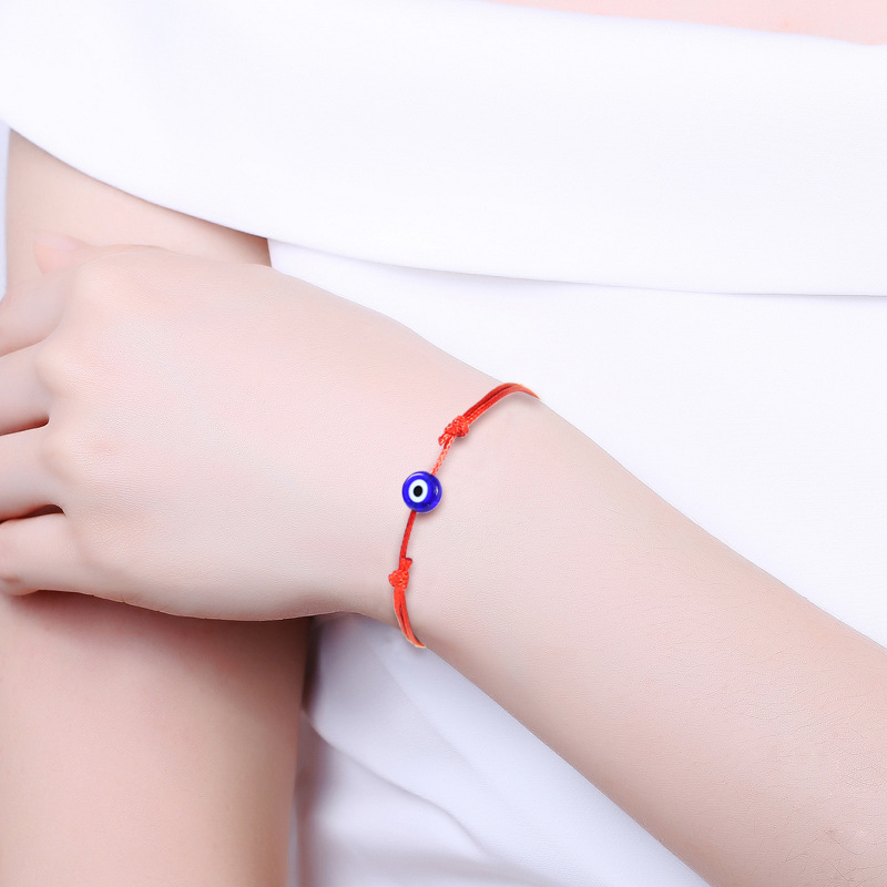 Red String Evil Eye Lucky Red Cord Identification Bracelets Korean DIY Jewelry Womens Rope Chain Adjustable Bracelet Gift