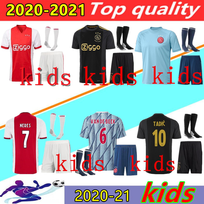 2020 2021 Ajax FC Soccer Jerseys home away kids kits 20/21 Camisa NERES TADIC ZIYECH PROMES VEN DE BEEK third Football training Shirt kit, Black
2020 2021 Ajax FC Soccer Jerseys home away kids kits 20/21 Camisa NERES TADIC ZIYECH PROMES VEN DE BEEK third Football training Shirt kit, Black
