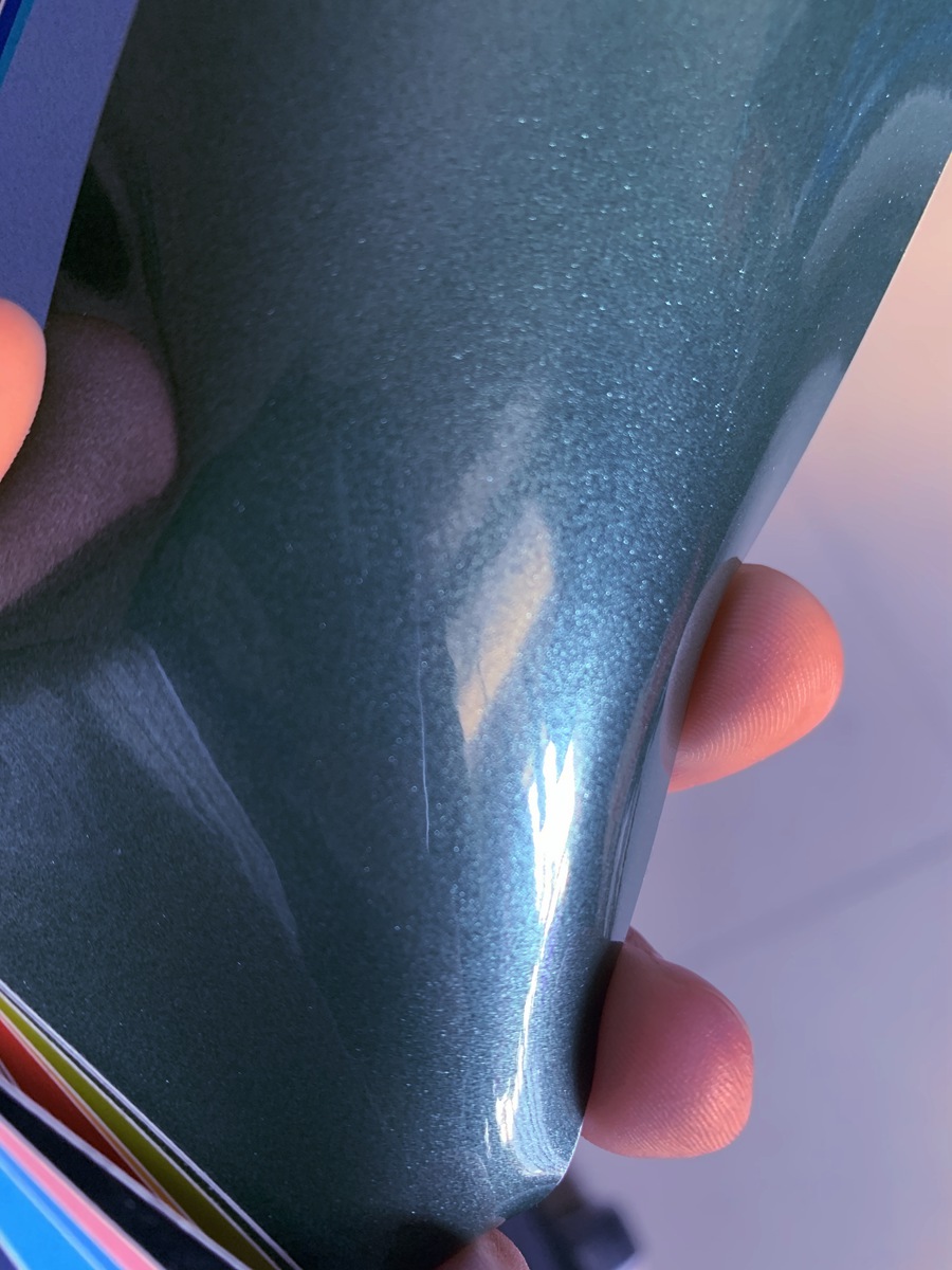 firm green gloss metallic Car Wrap Film with air bubble Free For Low tack glue 3M quality size 1.52x20m/Roll