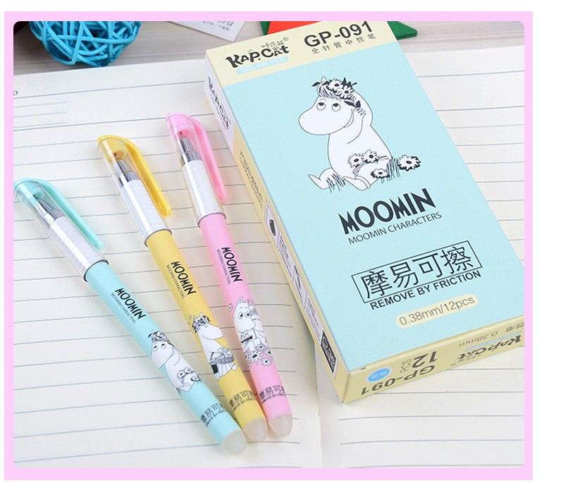 Wholesale- Erasable Gel Pens Moomin blue colored kawaii gift gel-ink pens for writing Cute stationery office school supplies 0.38mm
Wholesale- Erasable Gel Pens Moomin blue colored kawaii gift gel-ink pens for writing Cute stationery office school supplies 0.38mm