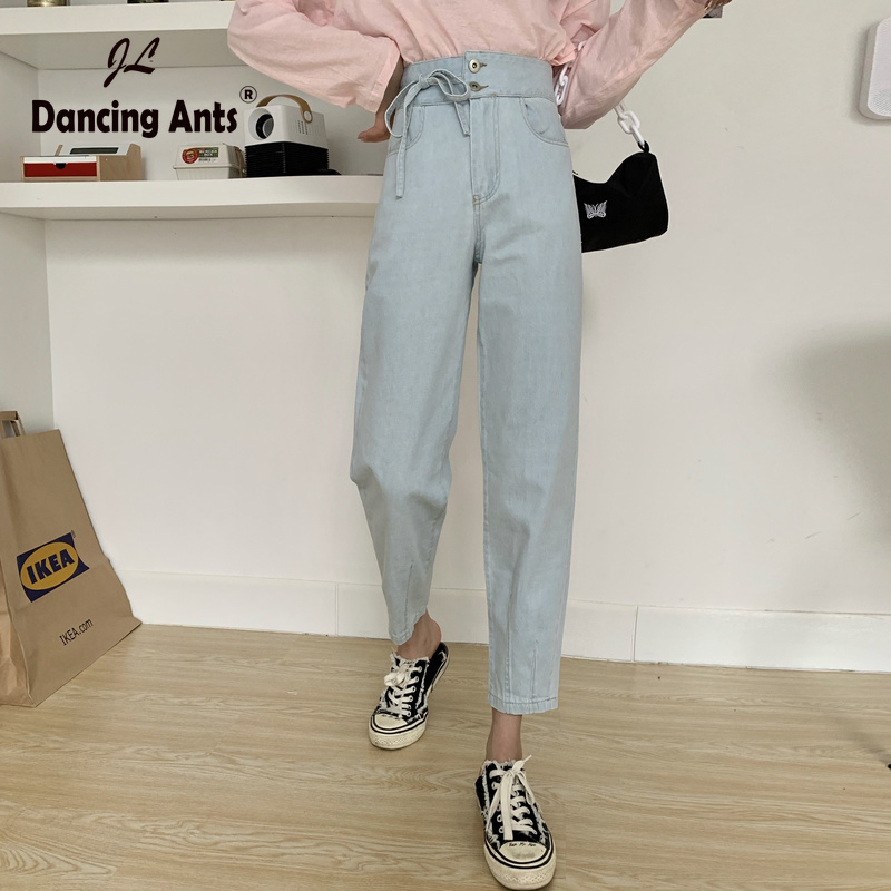 Women Loose Straight Jeans Vintage Wide Leg High Waist Autumn Korean New Woman Ankle-Lenght Trousers, Blue
Women Loose Straight Jeans Vintage Wide Leg High Waist Autumn Korean New Woman Ankle-Lenght Trousers, Blue