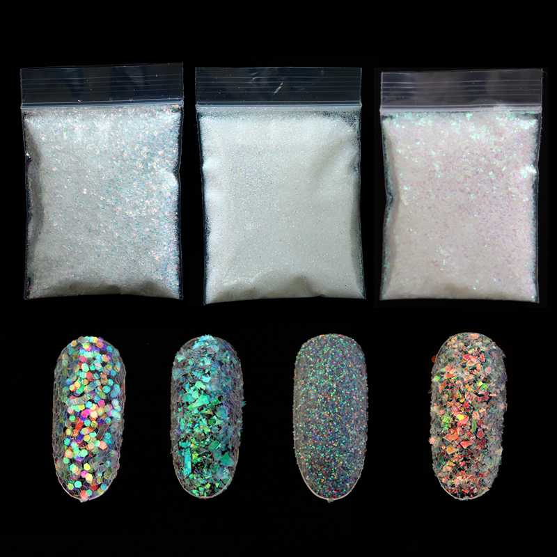 10g Gold Silver Shiny Nail Glitter Powder Flakes Dust Sparkly 0.2mm Sequins Chrome Pigment Polish Manicure Nail Art Decorations
10g Gold Silver Shiny Nail Glitter Powder Flakes Dust Sparkly 0.2mm Sequins Chrome Pigment Polish Manicure Nail Art Decorations