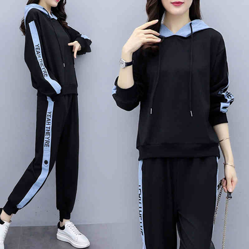 Large Size Dress New Autumn Large Girl's Slimming Sweater Casual Pants Two-Piece Top Pants, Black
Large Size Dress New Autumn Large Girl's Slimming Sweater Casual Pants Two-Piece Top Pants, Black