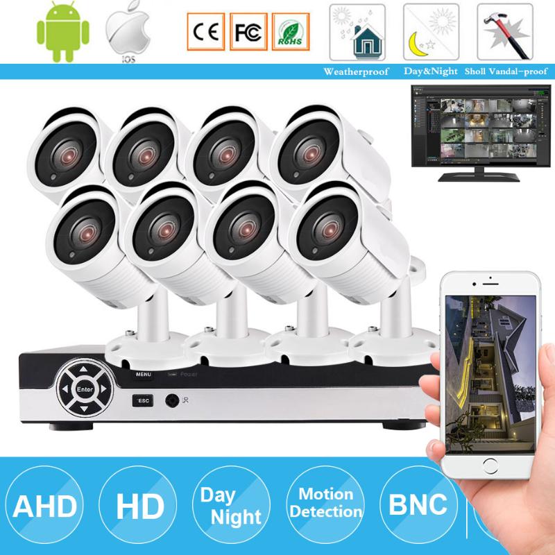 8CH CCTV System 1200TVL Home Security Video Surveillance Kit 720P AHD DVR with8PCS Outdoor Indoor Metal Camera Night Vision
8CH CCTV System 1200TVL Home Security Video Surveillance Kit 720P AHD DVR with8PCS Outdoor Indoor Metal Camera Night Vision