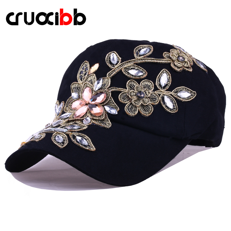 CRUOXIBB New Women's Baseball Cap Full Crystal Flower Denim Bling Rhinestone Women Snapback Cap Gorras Adjustable Unisex Caps
CRUOXIBB New Women's Baseball Cap Full Crystal Flower Denim Bling Rhinestone Women Snapback Cap Gorras Adjustable Unisex Caps