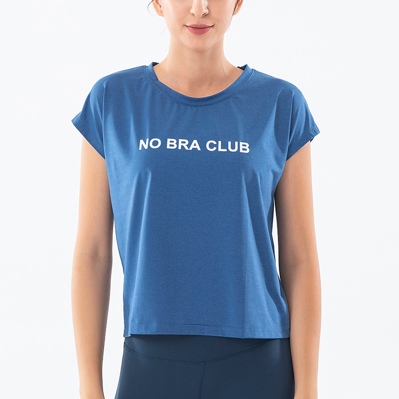 2020 Women Sport Tops NO BRA CLUB Printing Quick Dry Loose Short T-shirts Sweatshirt Running Jogging Yoga Blouses, Black
2020 Women Sport Tops NO BRA CLUB Printing Quick Dry Loose Short T-shirts Sweatshirt Running Jogging Yoga Blouses, Black