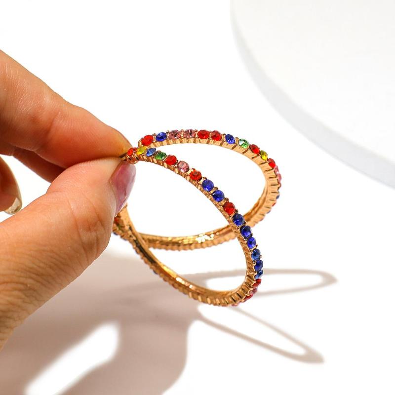 AMORCOME 2020 New Statement Fashion Gold Big Round Hoop Earrings Colorful Rhinestone Large Circle Earrings Jewelry Women Gift
AMORCOME 2020 New Statement Fashion Gold Big Round Hoop Earrings Colorful Rhinestone Large Circle Earrings Jewelry Women Gift