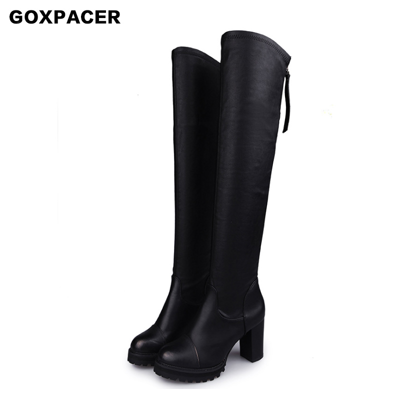 GOXPACER 2020 Sexy High heel Women shoes Hasp Casual Elastic shoes All-match Zipper Round toe heels Going out Free Shipping, Black
GOXPACER 2020 Sexy High heel Women shoes Hasp Casual Elastic shoes All-match Zipper Round toe heels Going out Free Shipping, Black