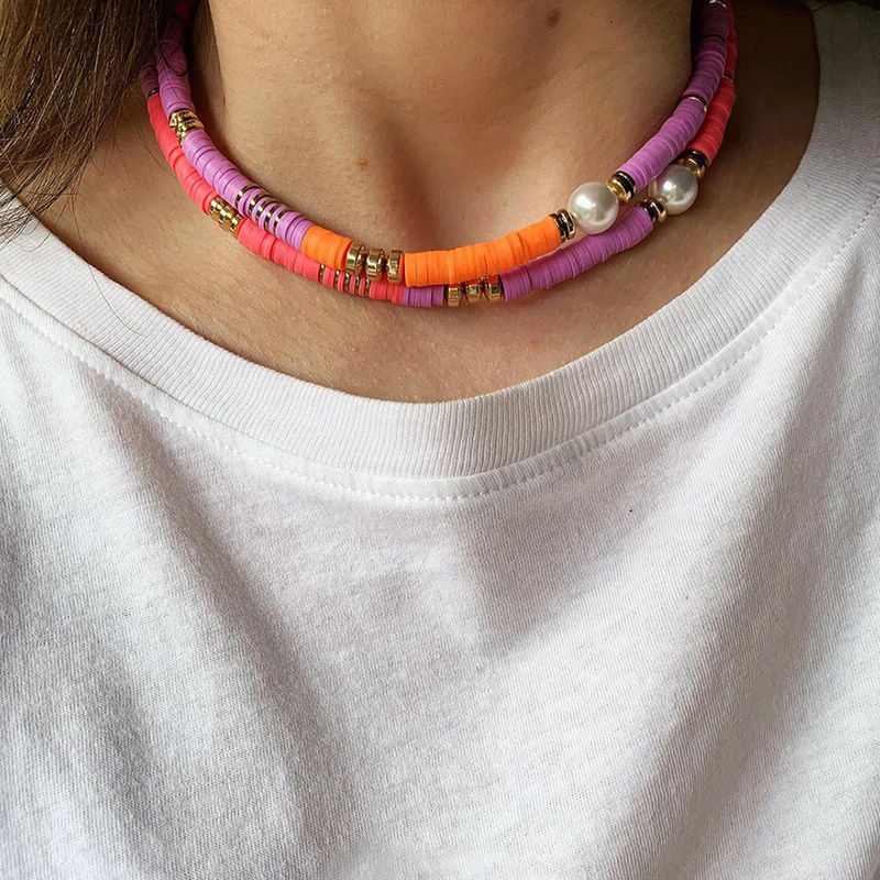 Colorful Necklace Choker Necklaces for Women Pearl Bohemia Short Necklace Fashion Jewelry
Colorful Necklace Choker Necklaces for Women Pearl Bohemia Short Necklace Fashion Jewelry