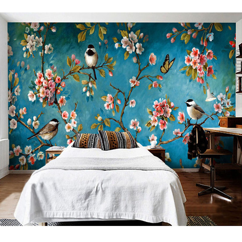 Photo Wallpaper 3D Stereo Chinese Flowers Birds Mural Bedroom Living Room New Design Texture Wallpaper Papel De Parede Floral 3D, Silver cloth
Photo Wallpaper 3D Stereo Chinese Flowers Birds Mural Bedroom Living Room New Design Texture Wallpaper Papel De Parede Floral 3D, Silver cloth