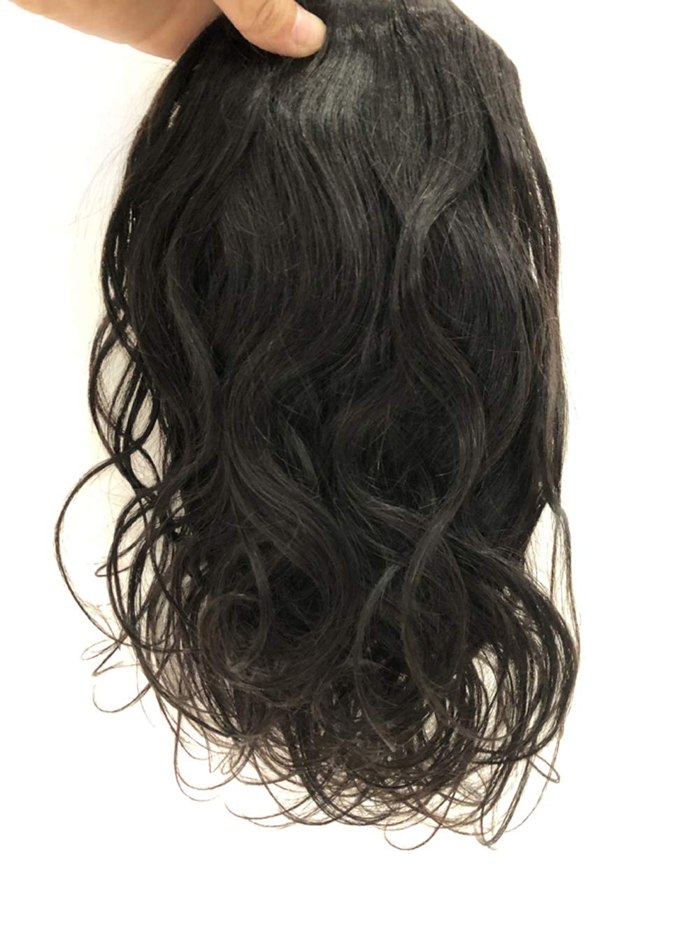 Pretty natural wavy ponytail malaysian remy hair soft and comfortable weave ponytail with braids drawstring ponytaiil natural black 1b 140g