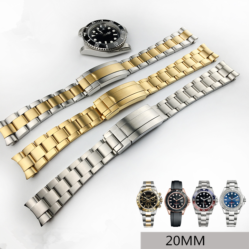 316lL Silver Gold Stainless steel Watch Bands Strap For RX Role Sub-mariner Wristband Bracelet, Black;brown
316lL Silver Gold Stainless steel Watch Bands Strap For RX Role Sub-mariner Wristband Bracelet, Black;brown