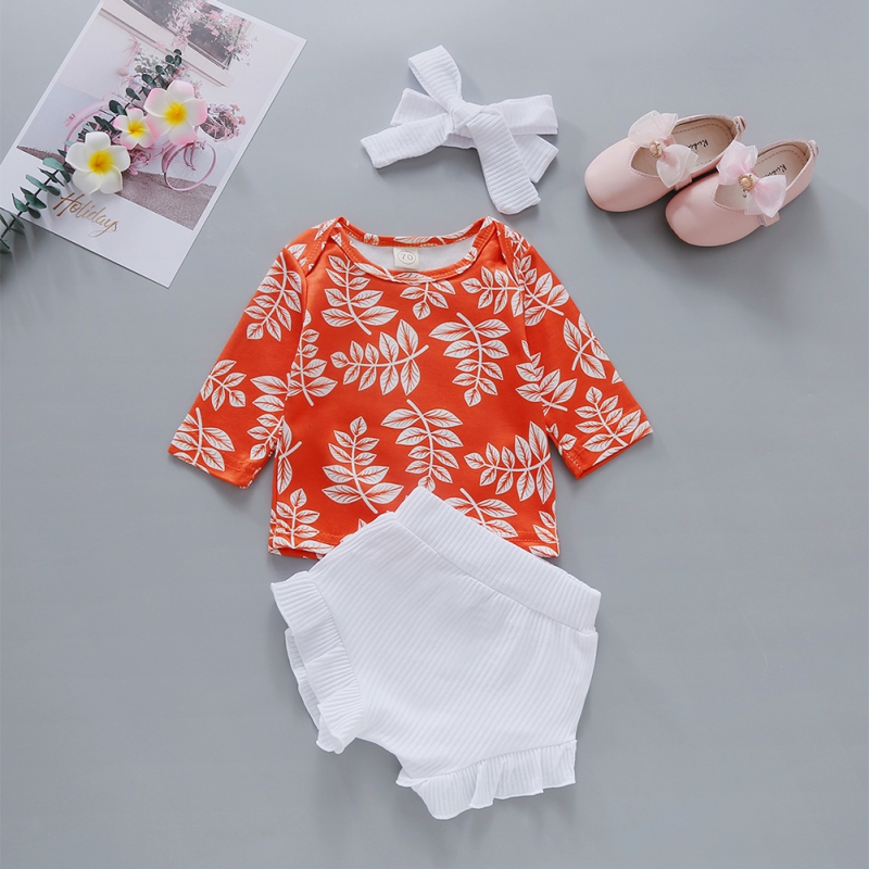 2020 Children's Long-sleeved Romper Leaves Printed Triangle Hammock Shorts Infant Jumpsuit Briefs Clothes Suit
2020 Children's Long-sleeved Romper Leaves Printed Triangle Hammock Shorts Infant Jumpsuit Briefs Clothes Suit