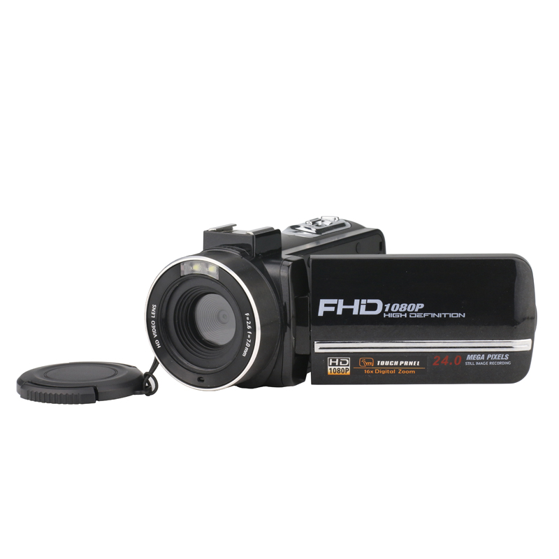

Video Camera Wifi 1080P Full Hd Portable Digital Video Camera 2400W Pixel 8X Digital Zoom 3.0 Inch Press Lcd Sn Camcorder, Black