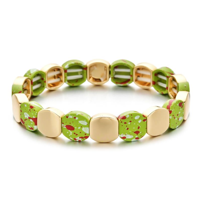 Boho Speckled Graffiti Bracelet Handmade Friendship Braided Stackable Enamel Tile Bracelet Fashion Women Cuff Bangles New
Boho Speckled Graffiti Bracelet Handmade Friendship Braided Stackable Enamel Tile Bracelet Fashion Women Cuff Bangles New