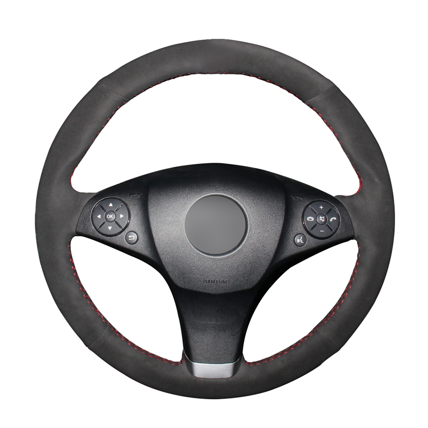 DIY Black Suede Leather Car Steering Wheel Cover for Mercedes Benz C180 C200 C350 C300 CLS 280 300 350 500 GLK Accessories
DIY Black Suede Leather Car Steering Wheel Cover for Mercedes Benz C180 C200 C350 C300 CLS 280 300 350 500 GLK Accessories