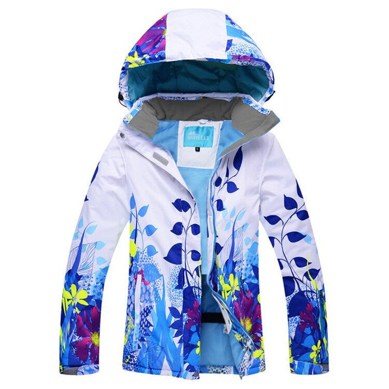Thicken Women Men' Ski Jacket Outdoor Waterproof Male Female Snowboard Jacket Flower Women' Ski Winter Thick Coat, Blue 
Thicken Women Men' Ski Jacket Outdoor Waterproof Male Female Snowboard Jacket Flower Women' Ski Winter Thick Coat, Blue